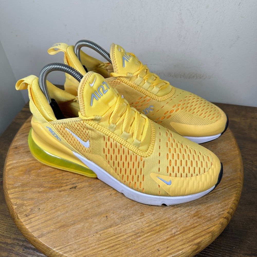 Nike Air Max 270 Yellow Women Sneaker AH6789-701 Size 9 Running Training Shoe